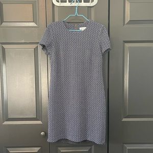 Blue and White Calvin Klein Dress Size 8